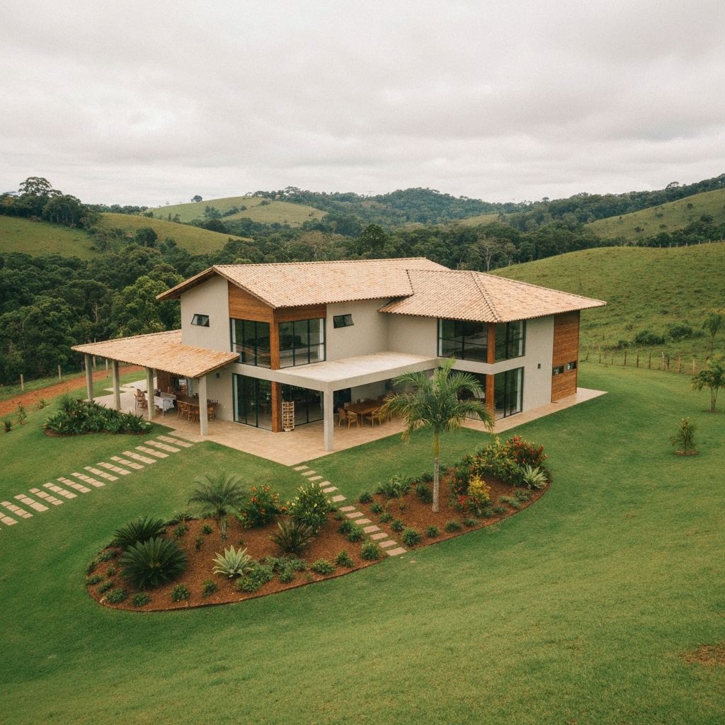 Casa de campo moderna de dois andares